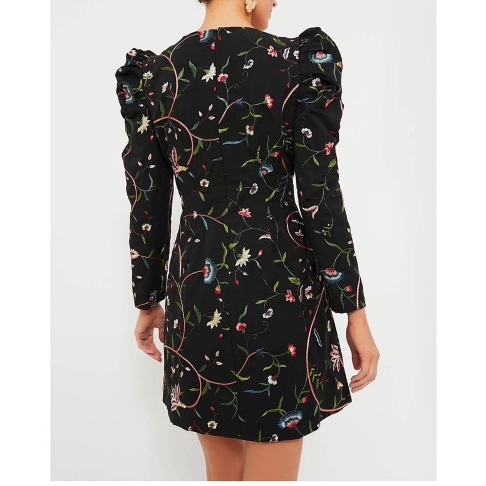 Tuckernuck Black Embroidered Calle Long Sleeve Dress NWT - Picture 2 of 12